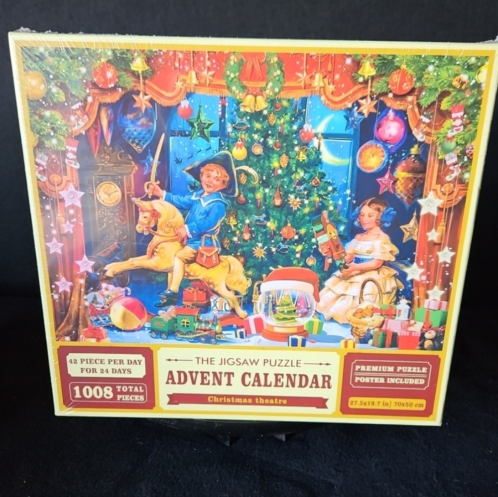The Jigsaw Puzzle Advent Calendar "Christmas Theatre" Factory Sealed